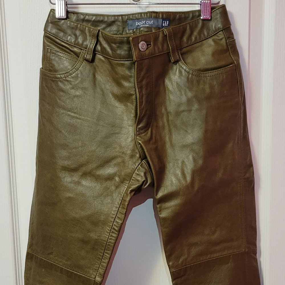Boot Cut Leather Pant